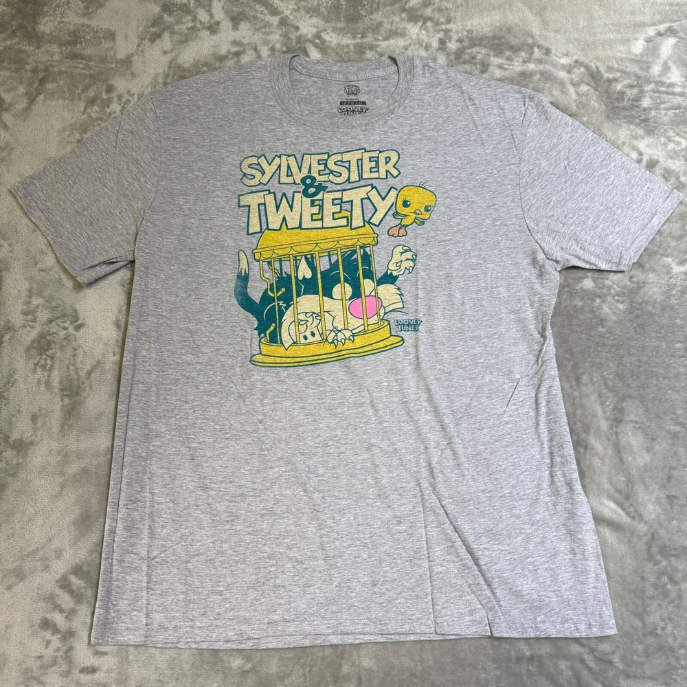 Funko Sylvester & Tweety Bird Looney Tunes T-Shirt XL Pop! Tee Target Exclusive